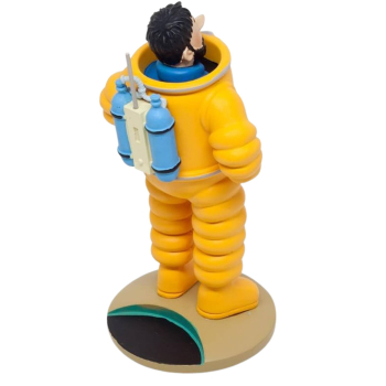 Tim und Struppi Resin Skulptur 12 cm - Motiv "Haddock als Astronaut"
